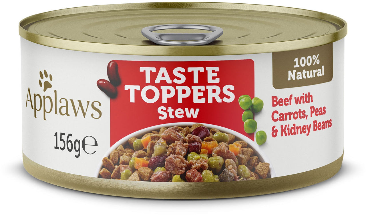 APPLAWS Toppers Conserva pentru caini, cu Vita si Vegetale 156g