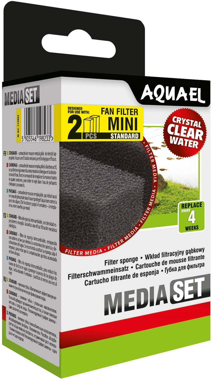 AQUAEL Burete pentru filtru intern Fan Mini Plus, 2 bucati