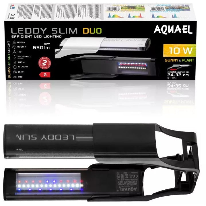 AQUAEL Lampa Leddy Slim 10w Duo Sunny&Plant Negru