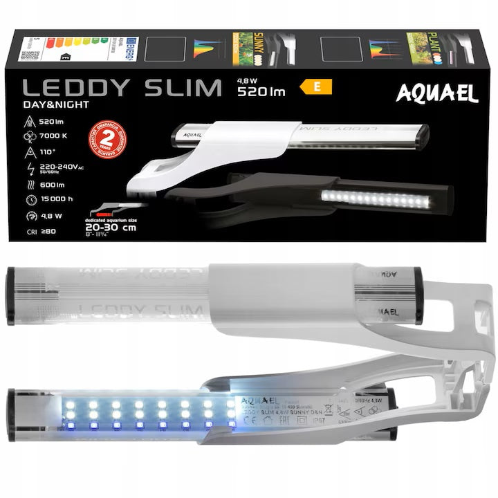 AQUAEL Lampa Leddy Slim Sunny, Alb, 4,8 W, 7000 K, 20 - 30 CM