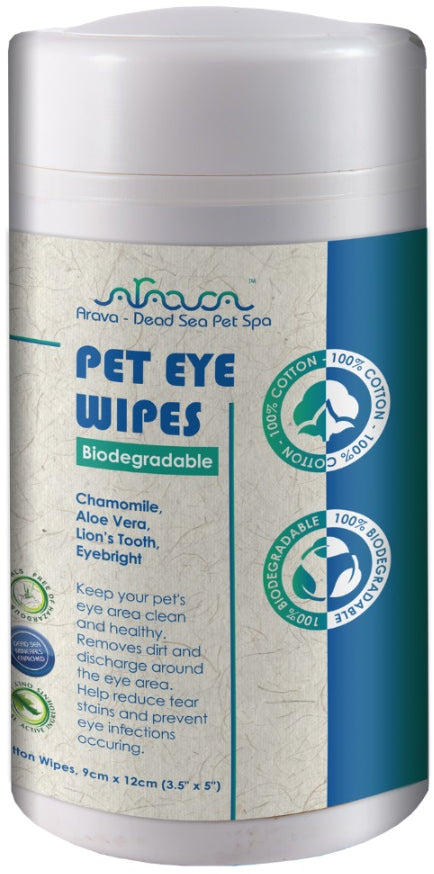 ARAVA Pet Eye Wipes, Şerveţele pentru îngrijirea ochilor, câini şi pisici 100buc - Maxi-Pet.ro