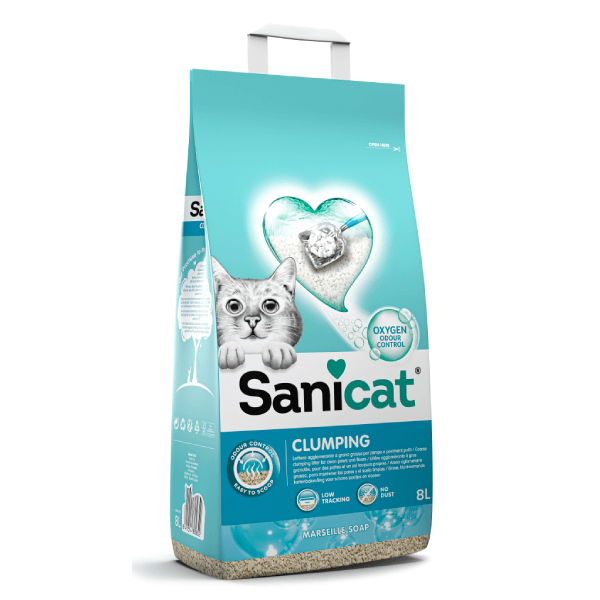 Asternut pentru litiera Sanicat Clumping Marseille 8L - Animax
