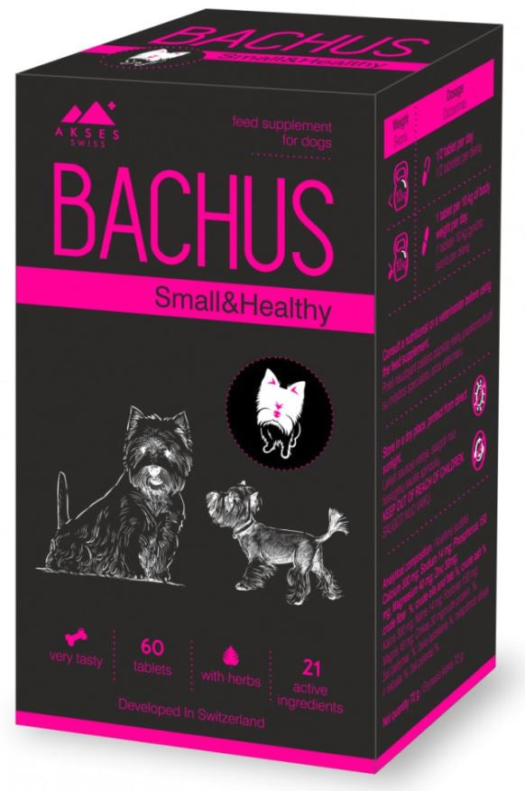 BACHUS Small&Healty - Supliment nutritiv pentru caini de talie mica 60tbl - Maxi-Pet.ro