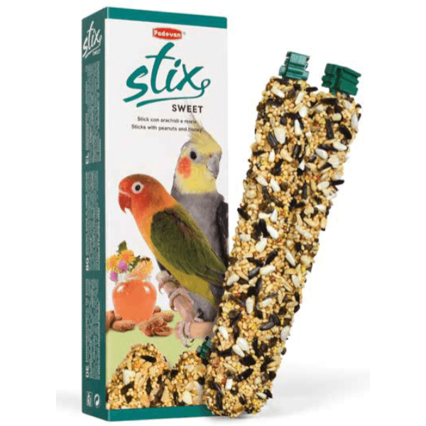 Batoane pentru papagali-nimfe Padovan Stix Sweet 100g - Animax
