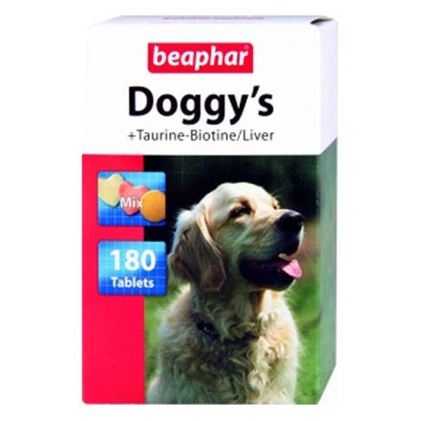BEAPHAR Supliment nutritiv Doggy's Mix cu vitamine pentru caini, 180 tablete