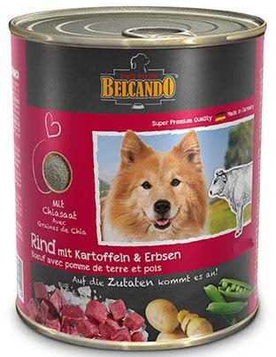 BELCANDO Conserva pentru caini, cu Vita, Cartofi, Mazare 800g