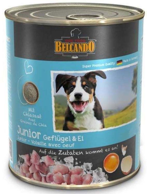 BELCANDO Conserva pentru caini JUNIOR, cu Pasare si Oua 400g