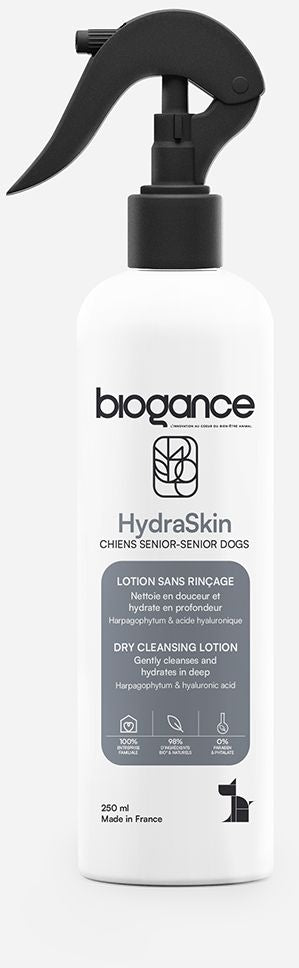 BIOGANCE Lotiune de curatare hidratanta, pentru caini seniori 250 ml