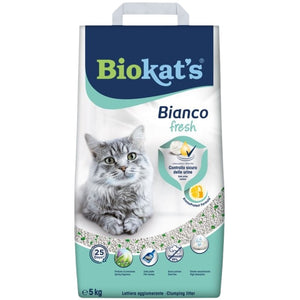 BIOKAT'S Bianco Fresh Nisip pentru pisici Hygiene Control 5kg 