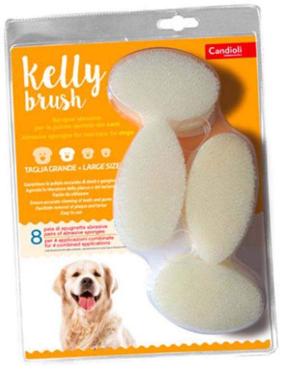 KELLY BRUSH Bureti abrazivi pentru igiena cavitatii bucale, L, 8 perechi/blister