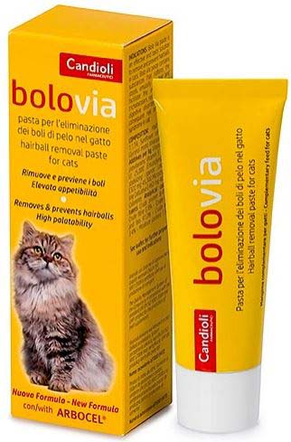BOLO VIA Candioli Pastă pentru pisici pentru eliminarea ghemotoacelor de păr 50g - Maxi-Pet.ro