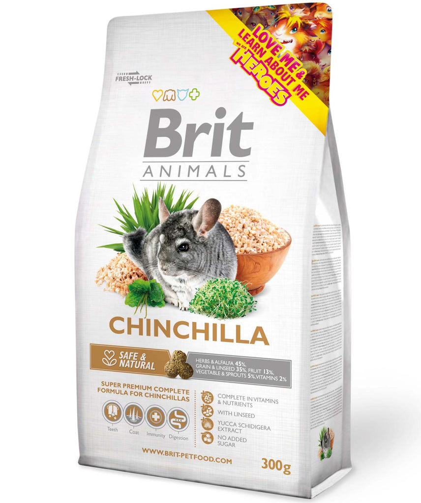 BRIT ANIMALS Hrana completa pentru sinsila 300g