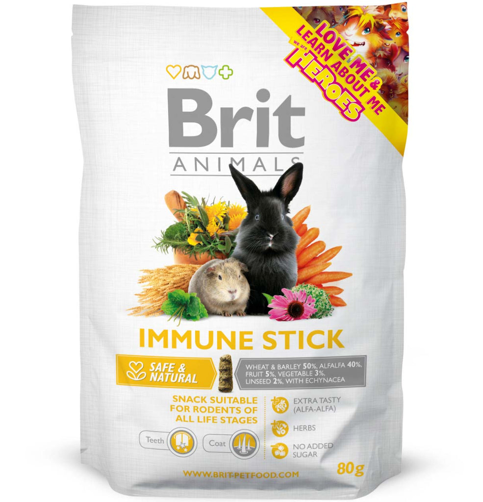 BRIT ANIMALS Immune Baton Premium pentru rozătoare 80g - Maxi-Pet.ro