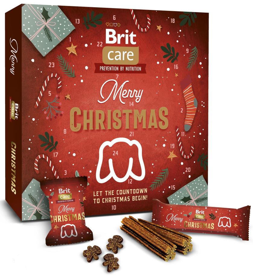 BRIT CARE Calendar Advent de Craciun - recompensa pentru caini 235g