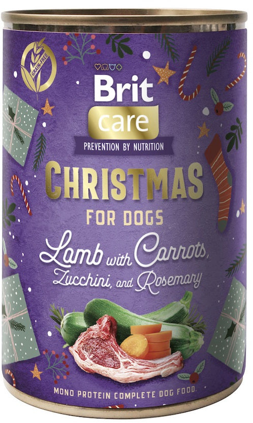 BRIT CARE Conserva pentru caini, Miel, editie Craciun 400g