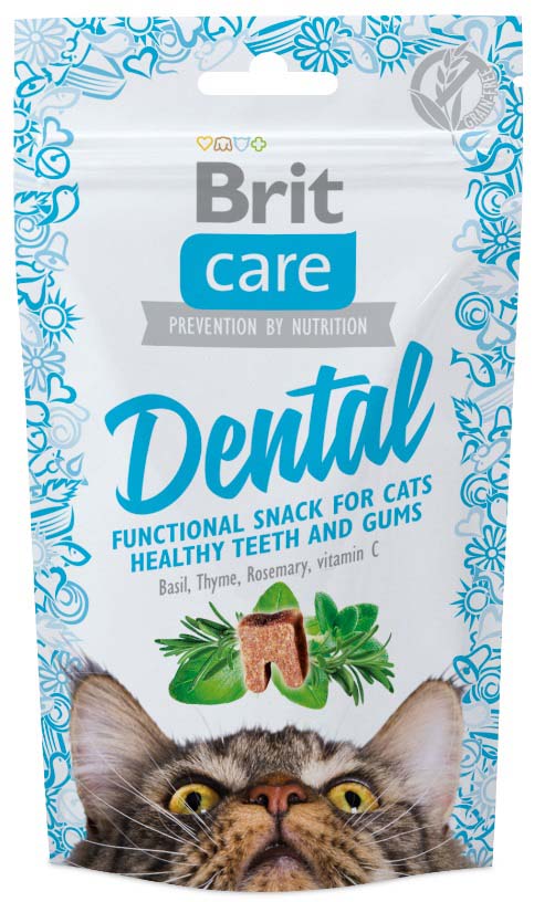 BRIT CARE Dental, recompense pentru pisici 50g