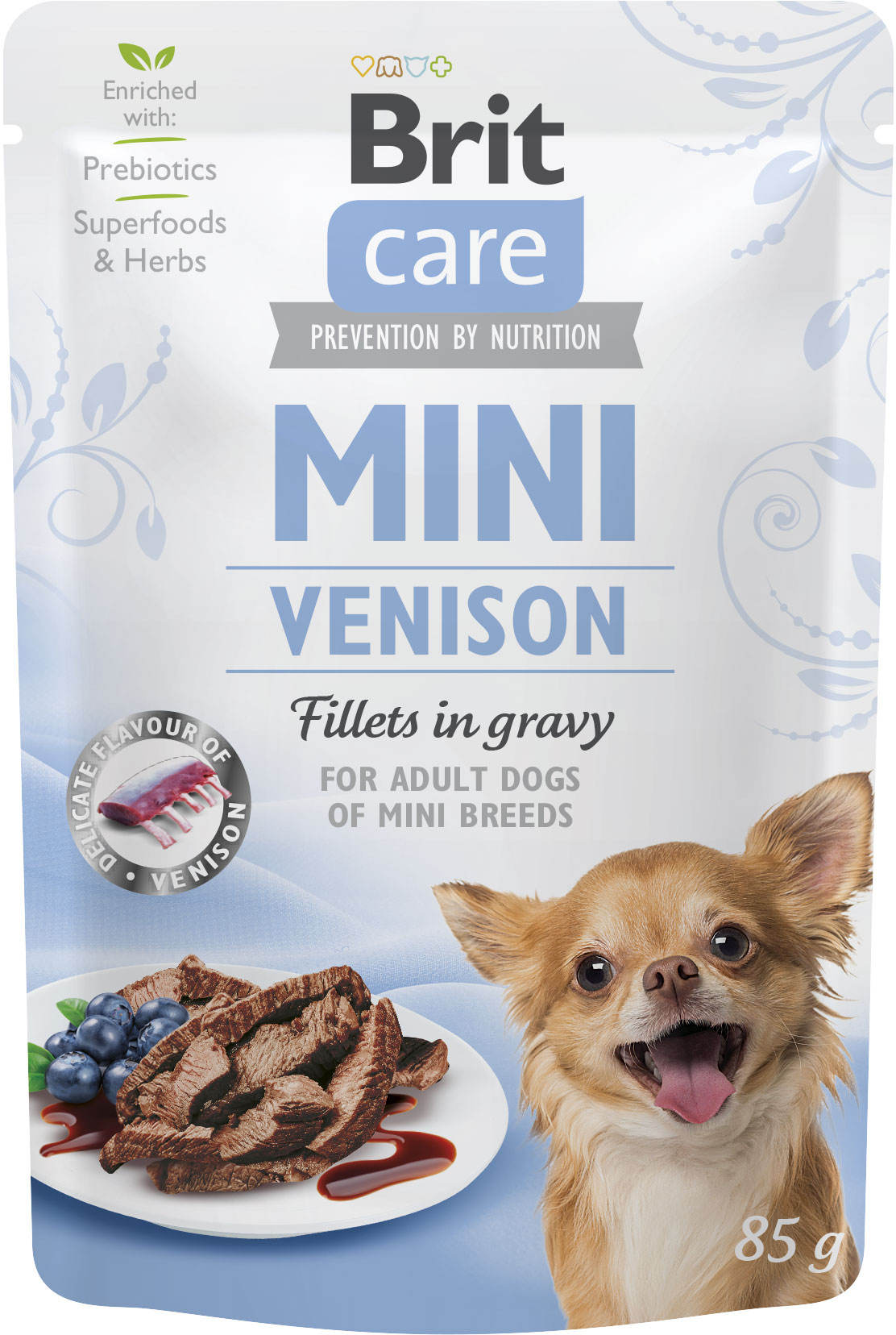 BRIT CARE Dog Mini Plic, File de vanat, in sos 85g