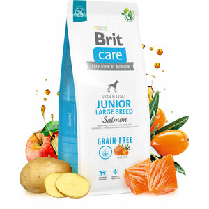 BRIT CARE Grain-free JUNIOR Large Breed, cu Somon si Cartofi
