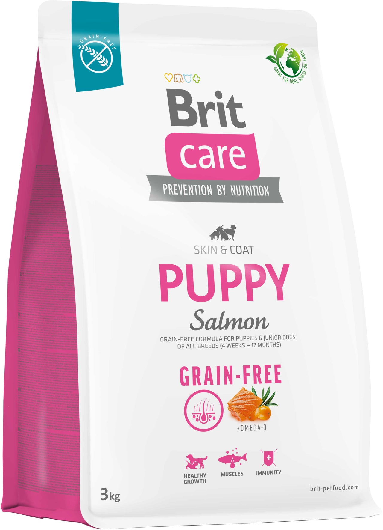 BRIT CARE Grain-free PUPPY, cu Somon si Cartofi 3kg