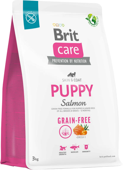 BRIT CARE Grain-free PUPPY, cu Somon si Cartofi 3kg