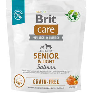 BRIT CARE Grain-free SENIOR & Light, cu Somon si Cartofi 1kg
