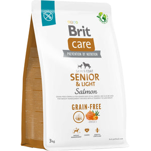 BRIT CARE Grain-free SENIOR & Light, cu Somon si Cartofi 3kg
