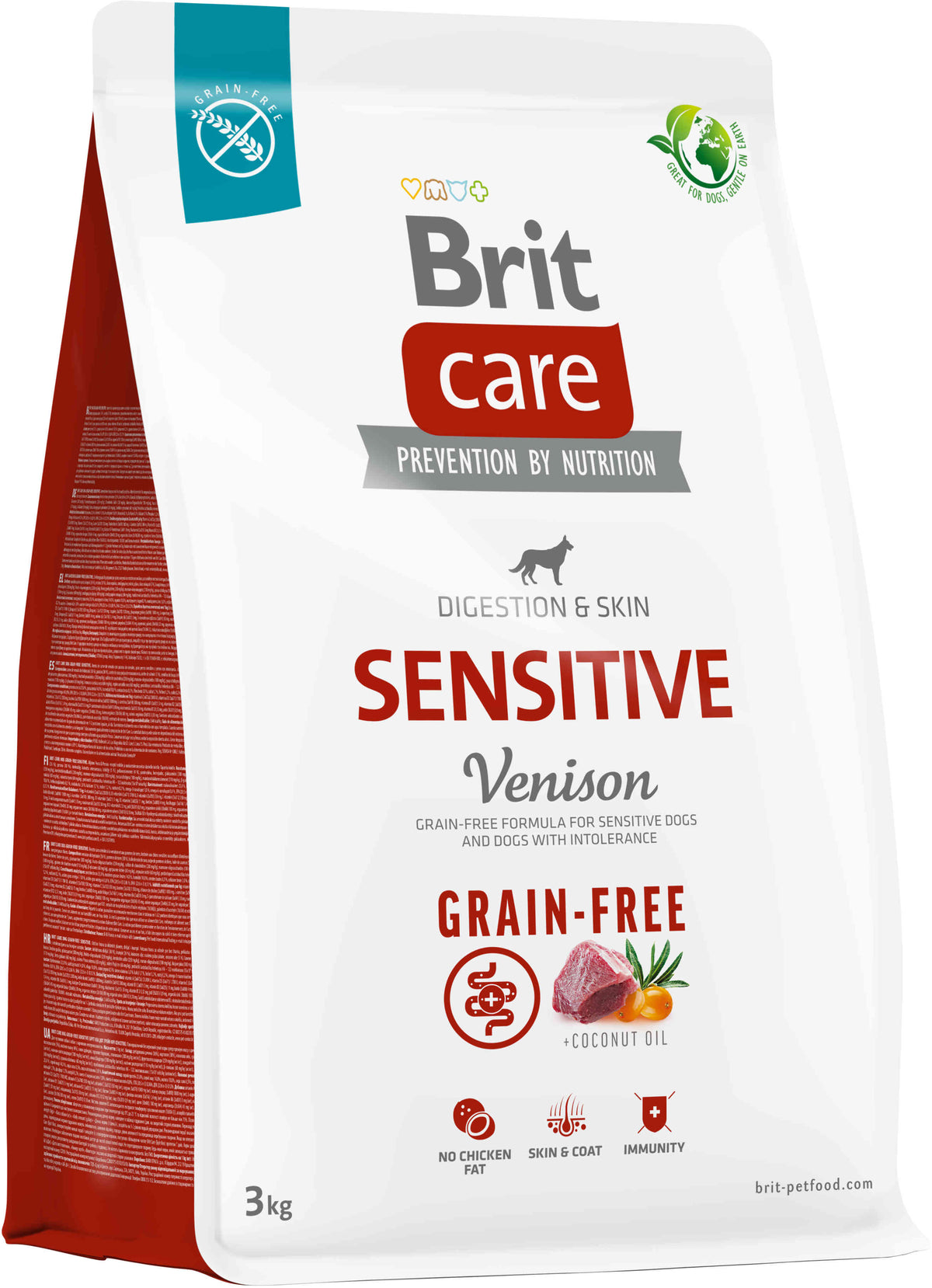 BRIT CARE Grain-free Sensitive, cu Vanat si Cartofi 3kg