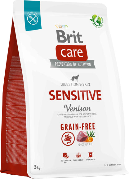 BRIT CARE Grain-free Sensitive, cu Vanat si Cartofi 3kg