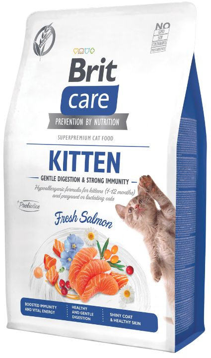 BRIT CARE Hrana uscata pentru KITTEN, Gentle Digestion & Strong Immunity 2kg