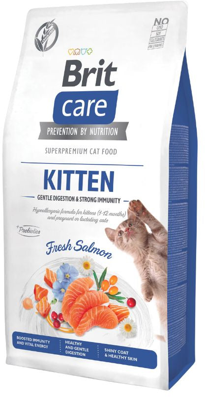BRIT CARE Hrana uscata pentru KITTEN, Gentle Digestion & Strong Immunity 7kg