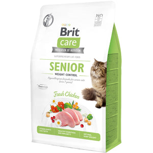 BRIT CARE Hrana uscata pentru pisici, SENIOR Weight Control
