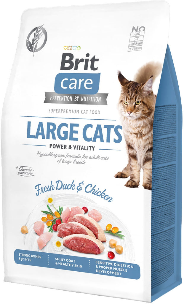 BRIT CARE Hrana uscata pentru pisici de talie mare, Power & Vitality