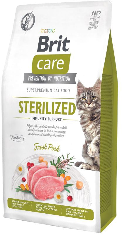 BRIT CARE Hrana uscata pentru pisici sterilizate, Immunity Support 7kg