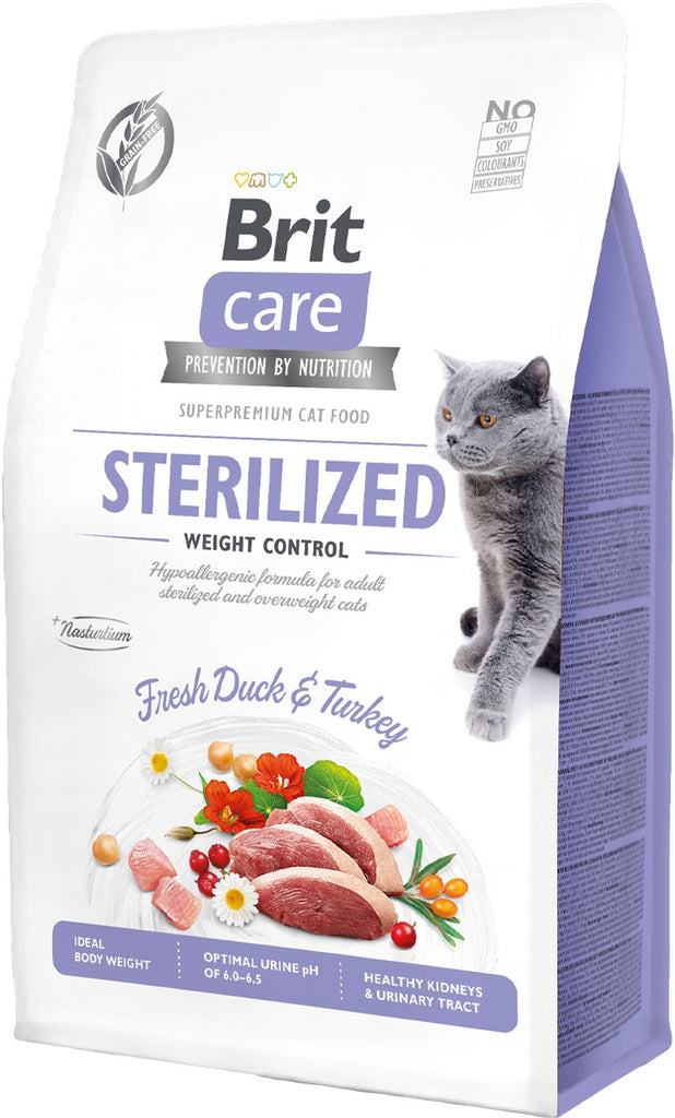BRIT CARE Hrană uscată pentru pisici sterilizate, Sterilized Weight Control - Maxi-Pet.ro