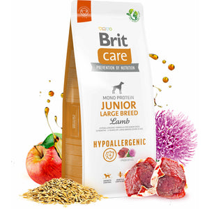 BRIT CARE Hypoallergenic JUNIOR Large Breed, cu Miel si Orez