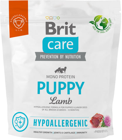 BRIT CARE Hypoallergenic PUPPY, cu Miel si Orez 1kg