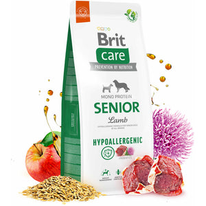 BRIT CARE Hypoallergenic SENIOR, cu Miel si Orez