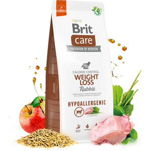 BRIT CARE Hypoallergenic Weight Loss, cu Iepure si Orez