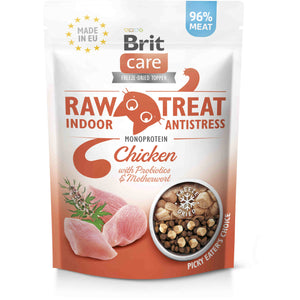 BRIT CARE Indoor recompensa pentru pisici, liofilizata, cu Pui 40g