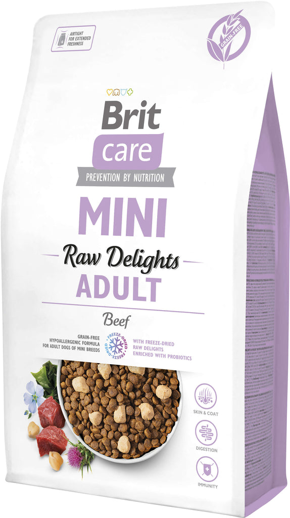 BRIT CARE Mini Freeze-Dried Raw Delights, Adult, cu Vita 2kg