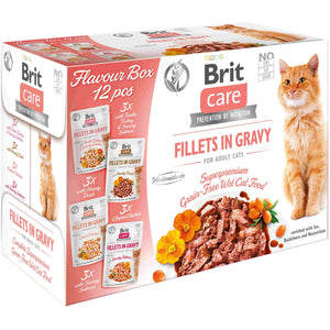 BRIT CARE Pachet de plicuri pentru pisici 12x85g