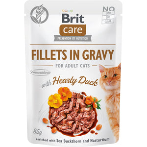 BRIT CARE Plic pentru pisici, File de rata in sos 85g