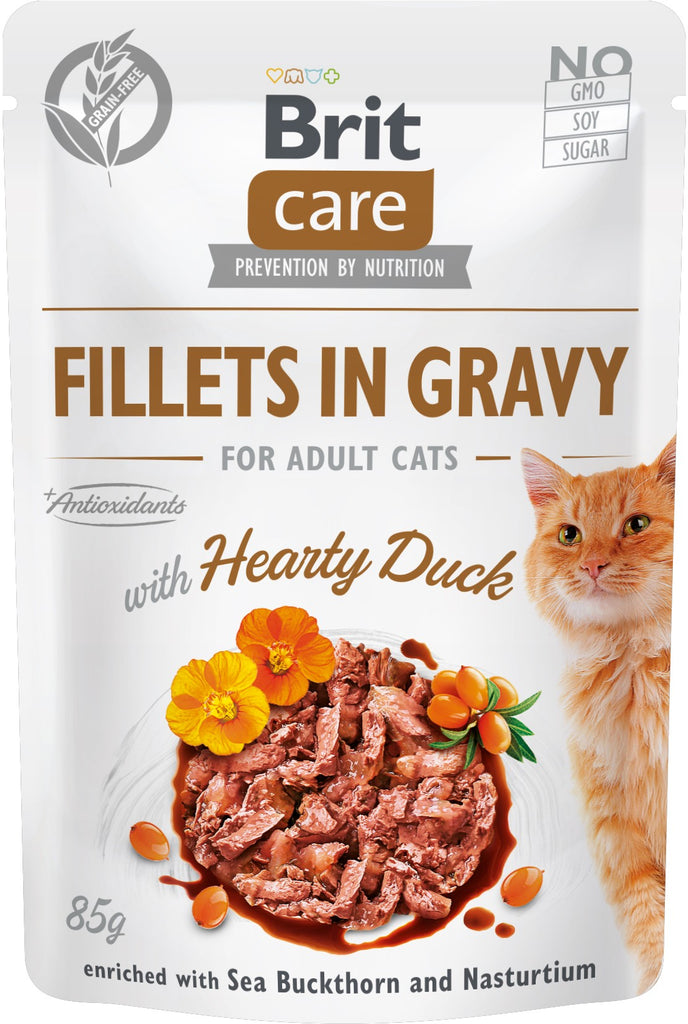 BRIT CARE Plic pentru pisici, File de rata in sos 85g