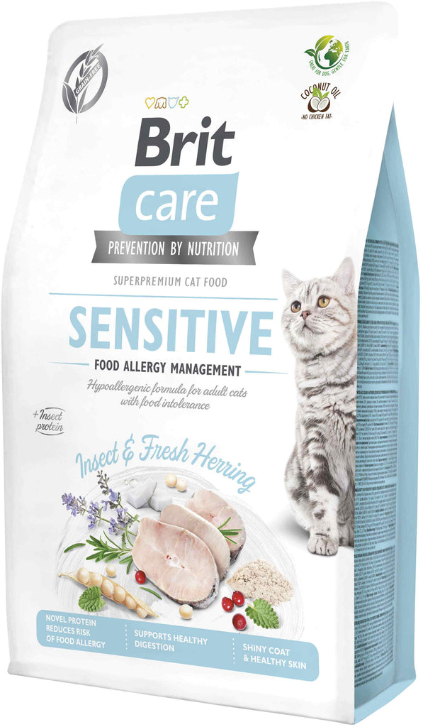 BRIT CARE Sensitive Insect Food Allergy Management, Hrana uscata pt. pisici 2kg