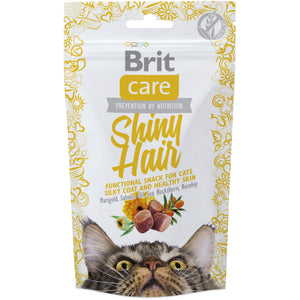 BRIT CARE Shiny Hair, recompense pentru pisici 50g
