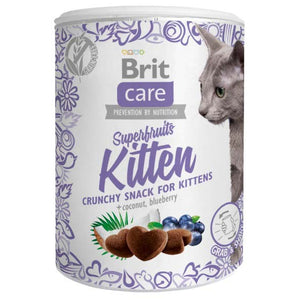 BRIT CARE Superfruits, recompense crocante fara cereale, pentru pisicute 100g