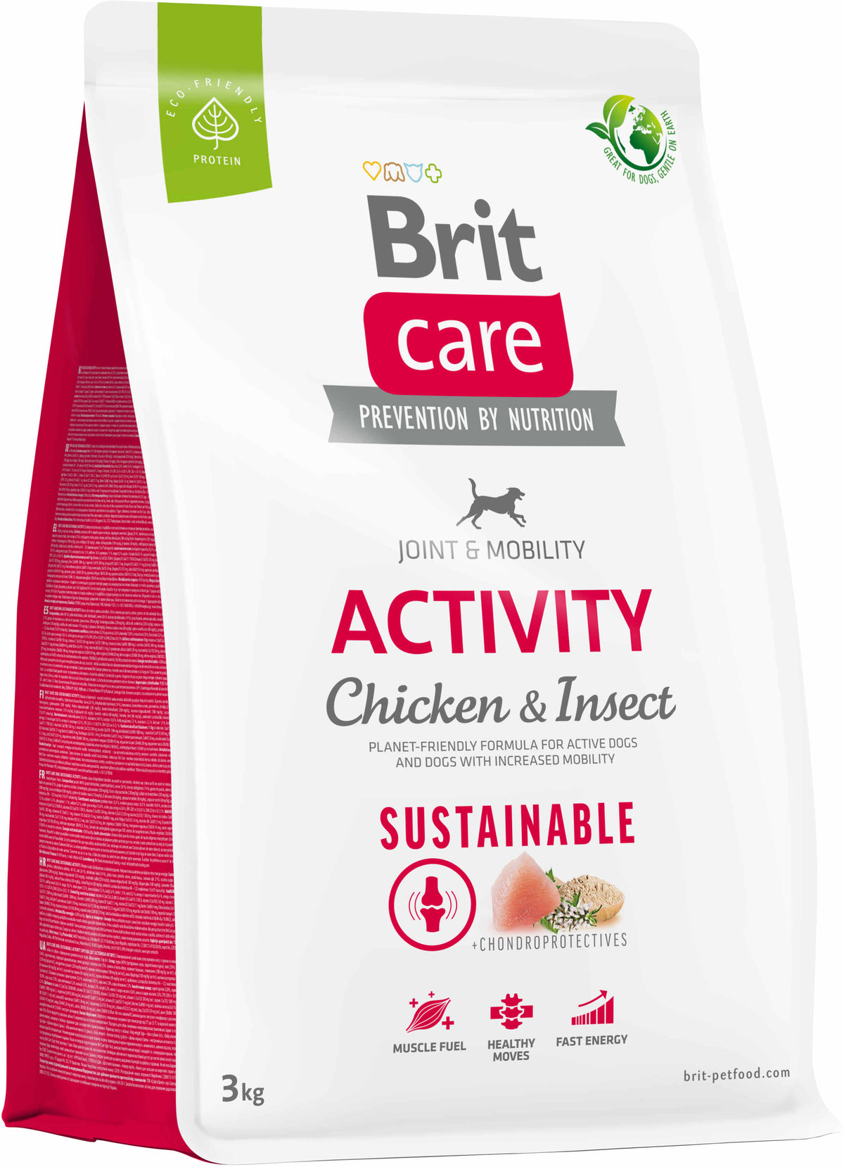 BRIT CARE Sustainable Activity, cu Pui si Insecte 3kg