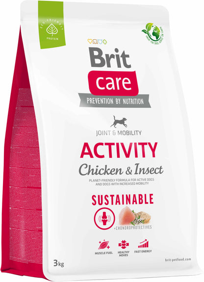 BRIT CARE Sustainable Activity, cu Pui si Insecte 3kg