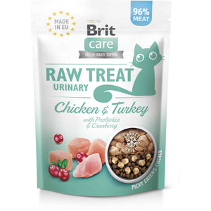 BRIT CARE Urinary, recompensa pentru pisici, liofilizata, cu Pui si Curcan 40g