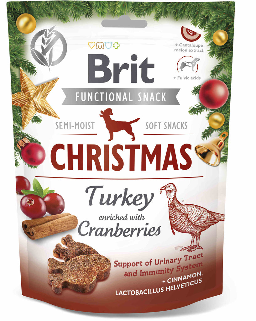 BRIT Functional Snack, recompensa pentru caini, editie Craciun 150g